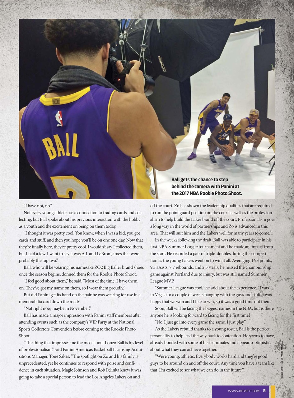 Beckett Basketball Magazine Preview Pages