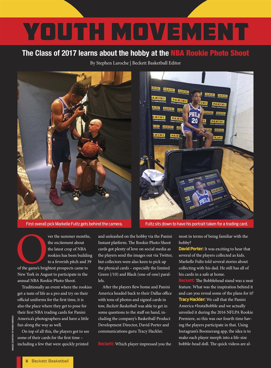 Beckett Basketball Magazine Preview Pages