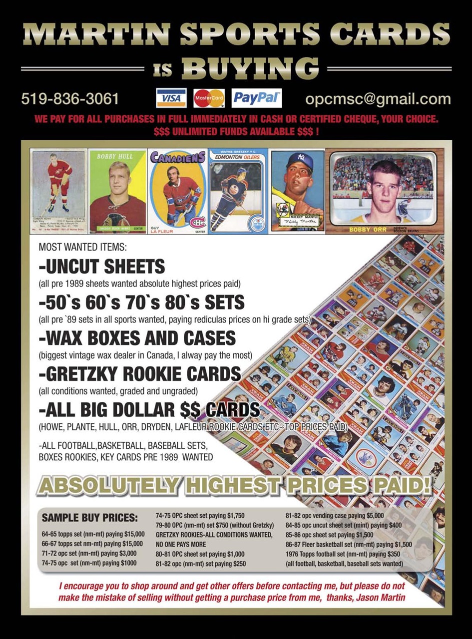 Beckett Hockey Magazine Preview Pages