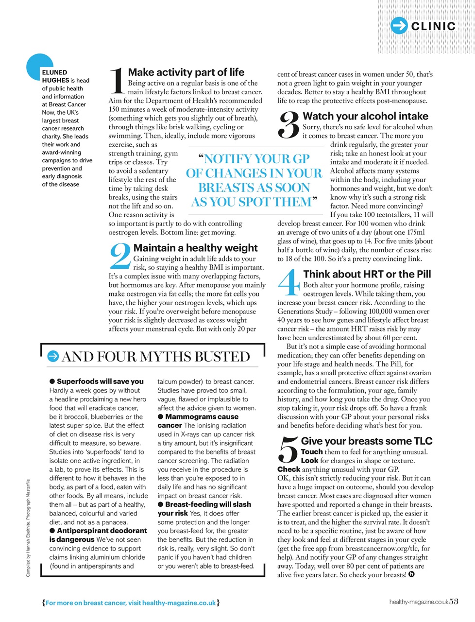 Healthy Magazine Preview Pages