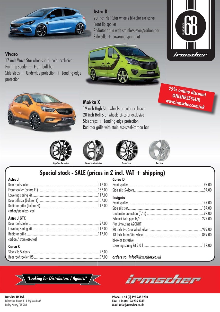 Performance Vauxhall Preview Pages
