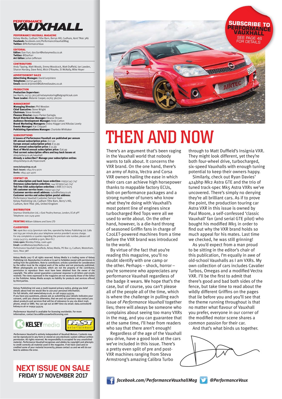 Performance Vauxhall Preview Pages