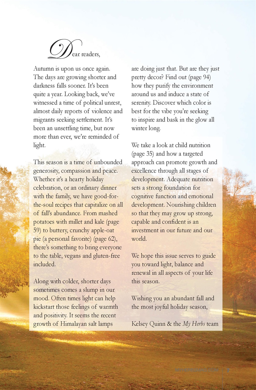 My Herbs Magazine Preview Pages