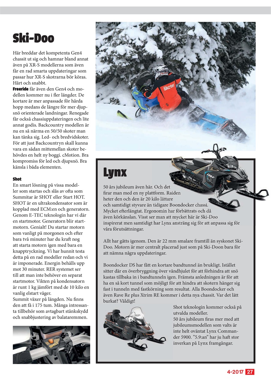 Tidningen Snöskoter Preview Pages