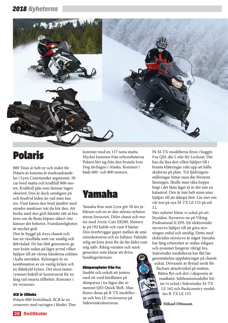 Tidningen Snöskoter Preview Pages
