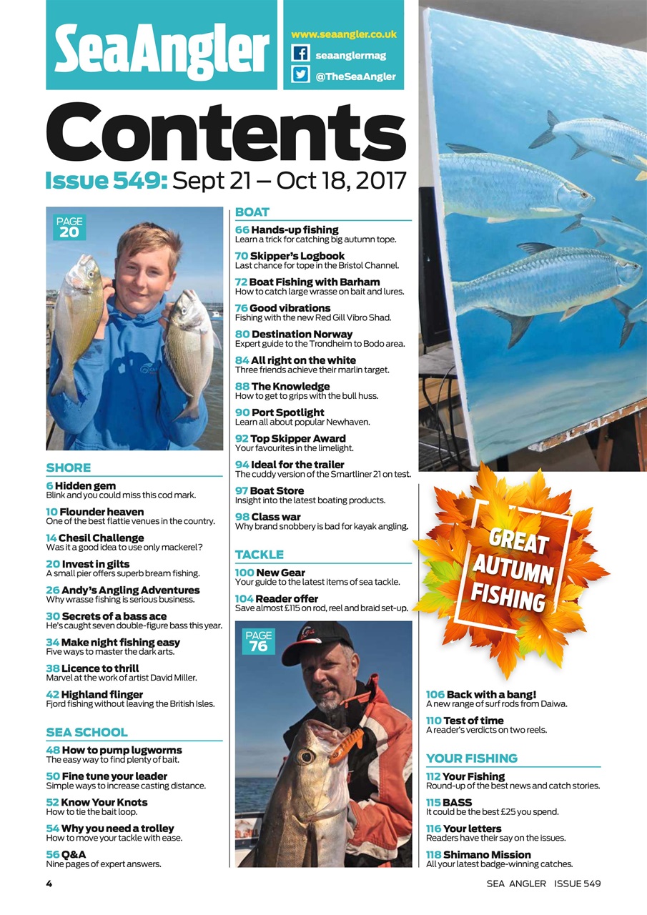 Sea Angler Preview Pages