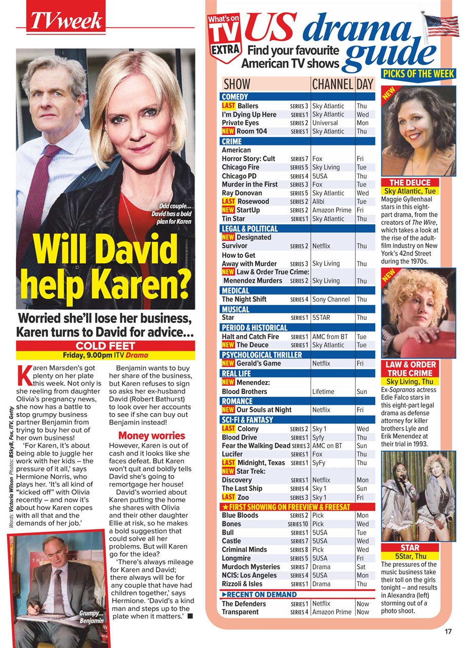 What's on TV Preview Pages