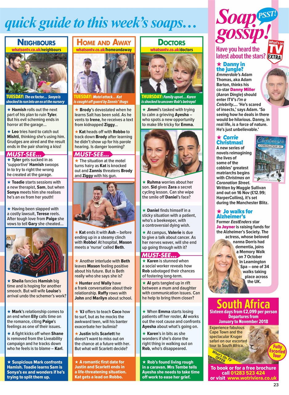 What's on TV Preview Pages