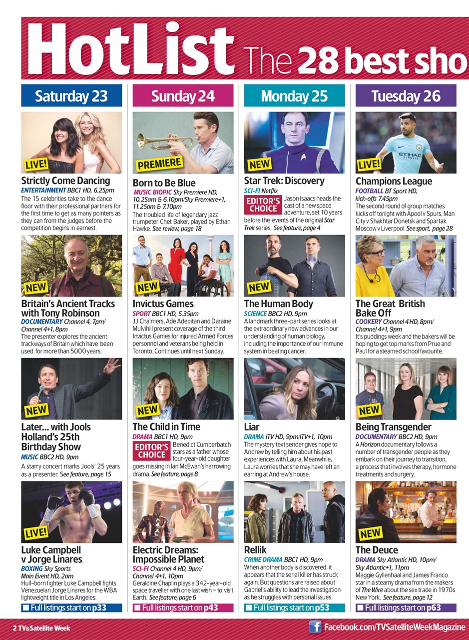 TV & Satellite Week Preview Pages