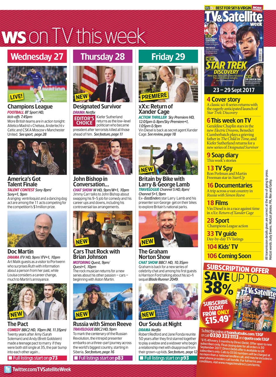 TV & Satellite Week Preview Pages