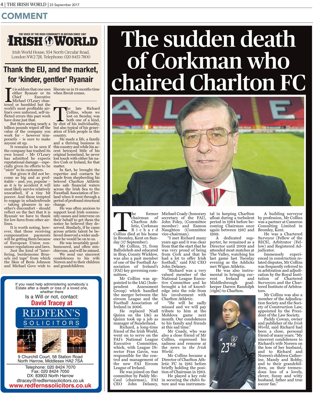 Irish World Preview Pages