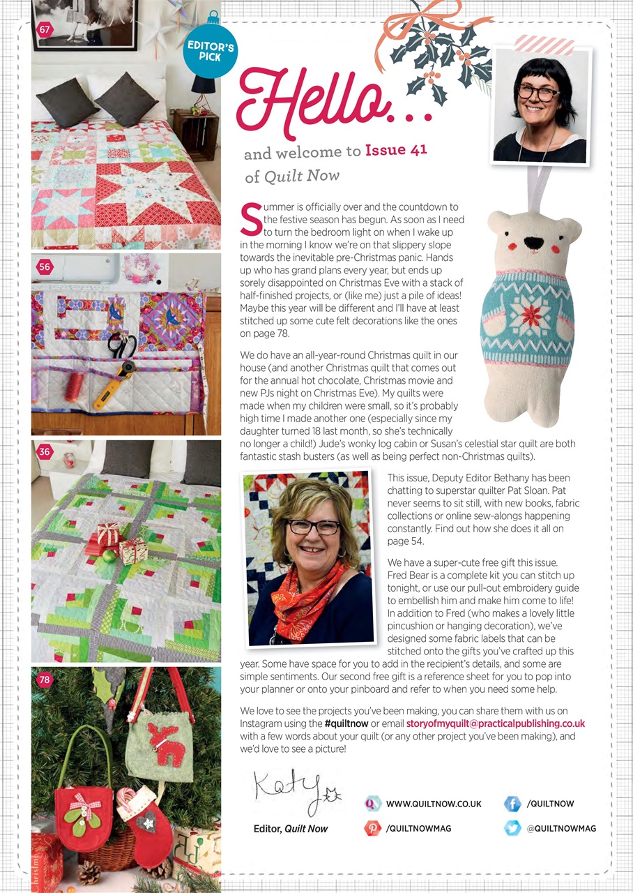 Quilt Now Preview Pages