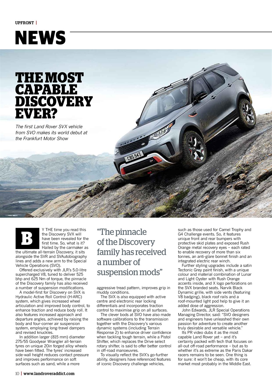 Land Rover Monthly Preview Pages