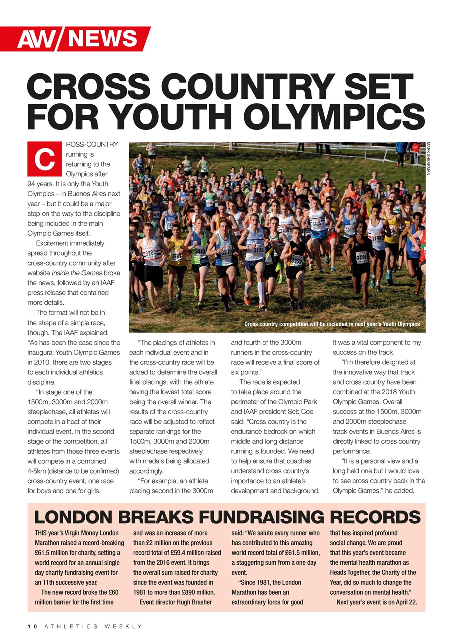 AW – Athletics Weekly Magazine Preview Pages