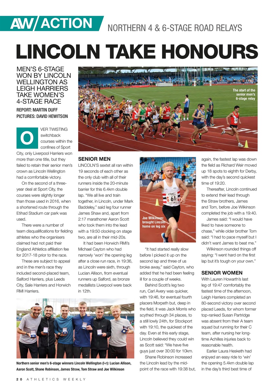 AW – Athletics Weekly Magazine Preview Pages