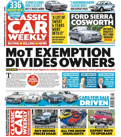 Classic Car Weekly issue 20th September 2017