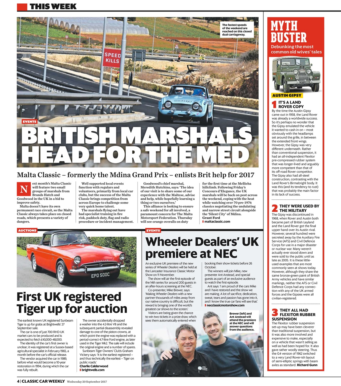 Classic Car Weekly Preview Pages