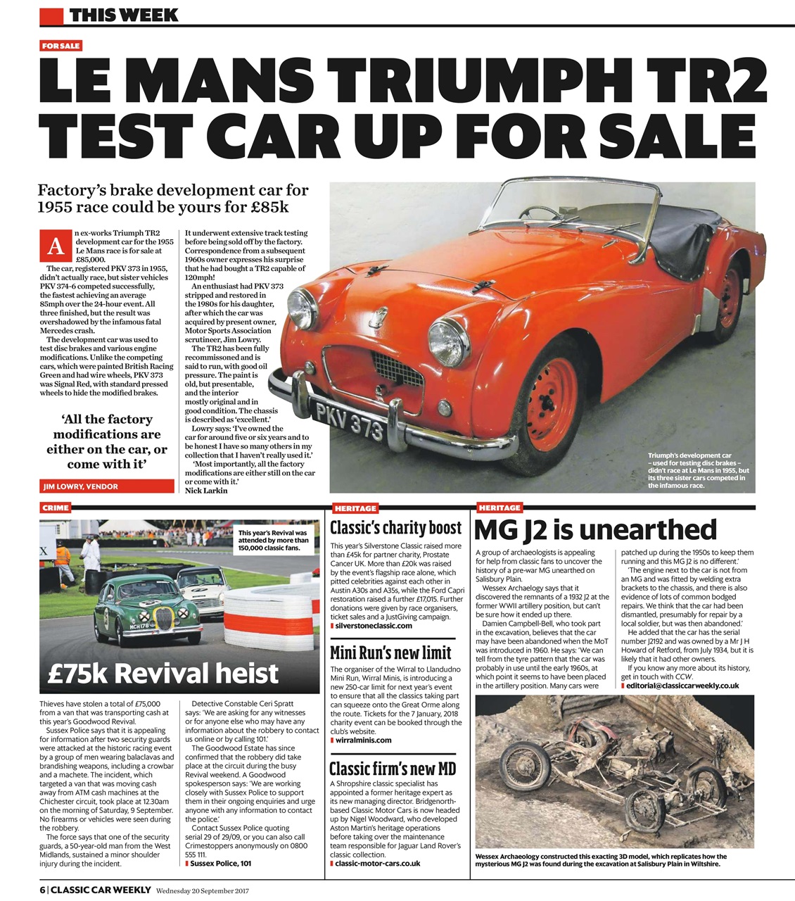 Classic Car Weekly Preview Pages