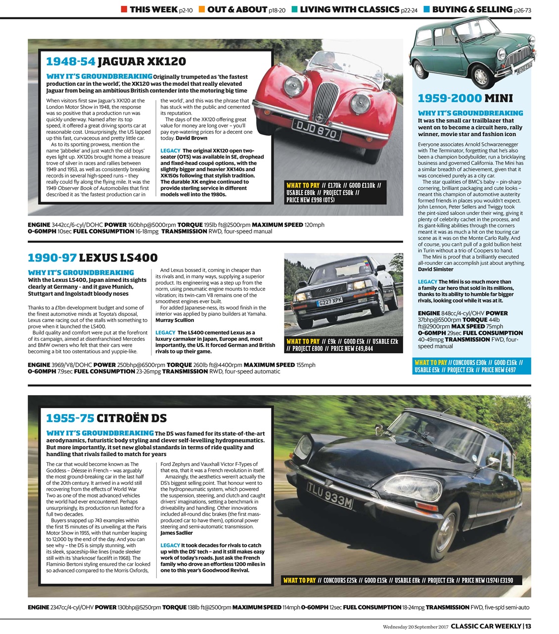 Classic Car Weekly Preview Pages