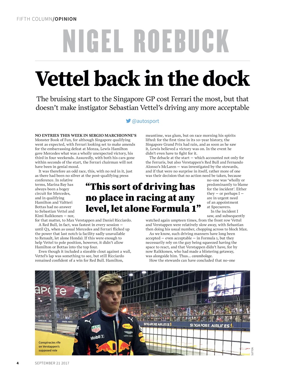 Autosport Preview Pages