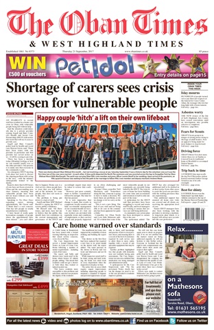 The Oban Times & Lochaber Times issue 21st September 2017