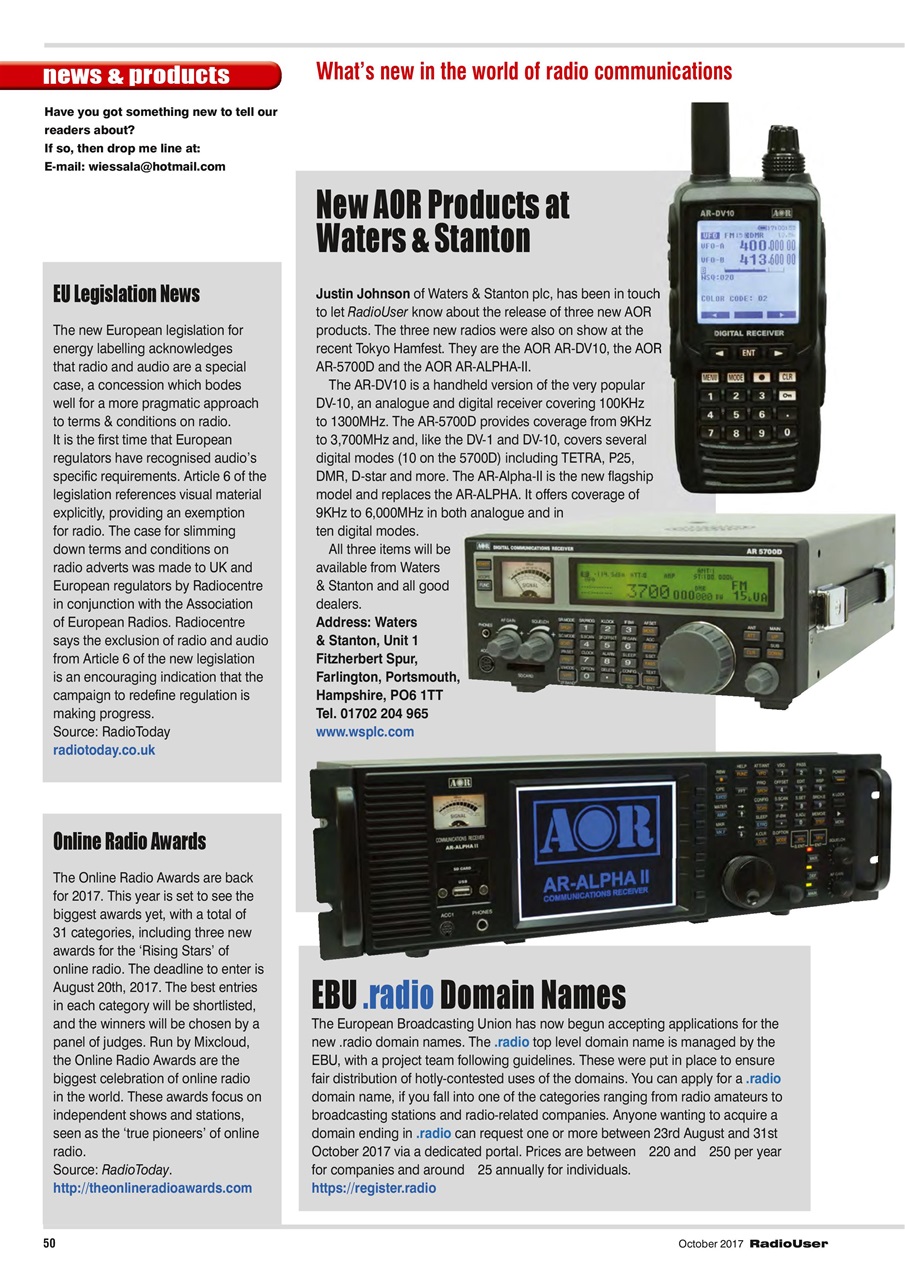 Radio User Preview Pages