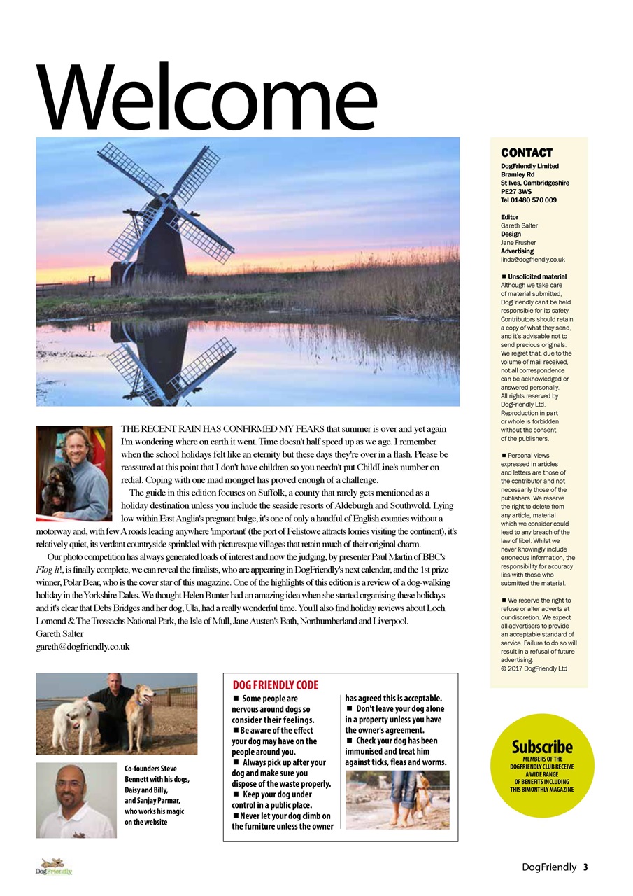 Dog Friendly Preview Pages