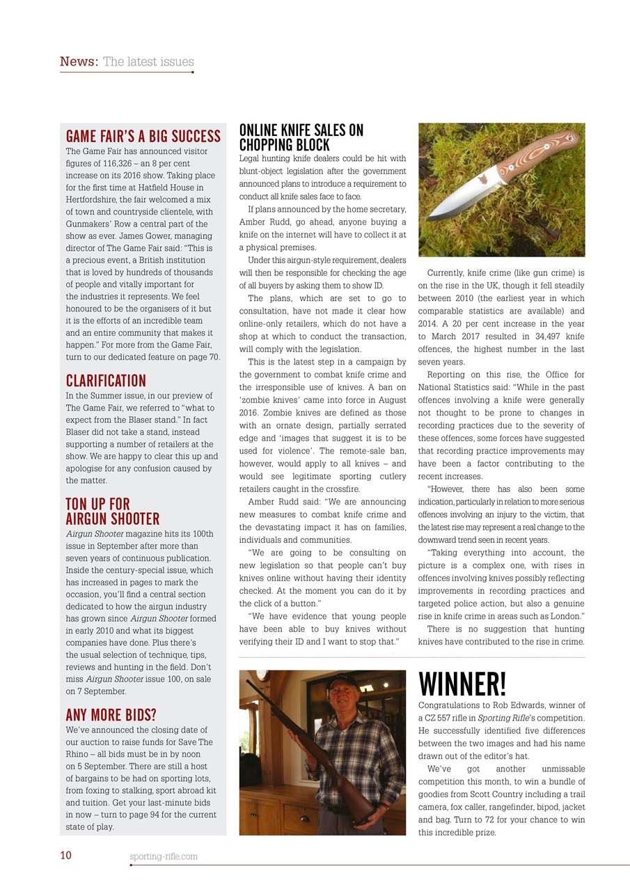 Sporting Rifle Preview Pages