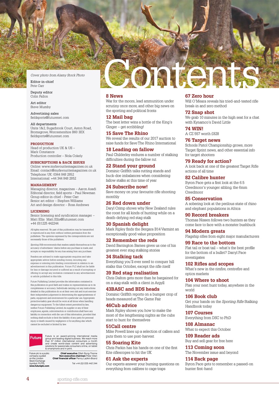Sporting Rifle Preview Pages