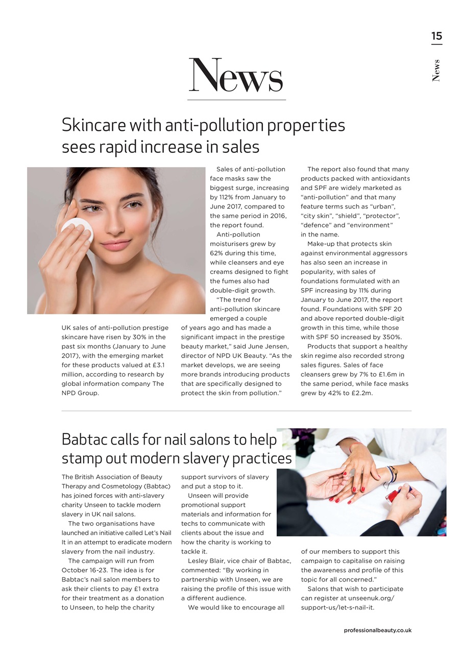 Professional Beauty Preview Pages