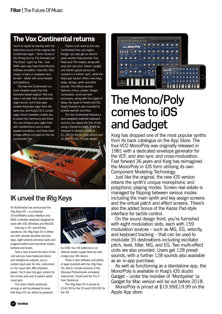 Future Music Preview Pages