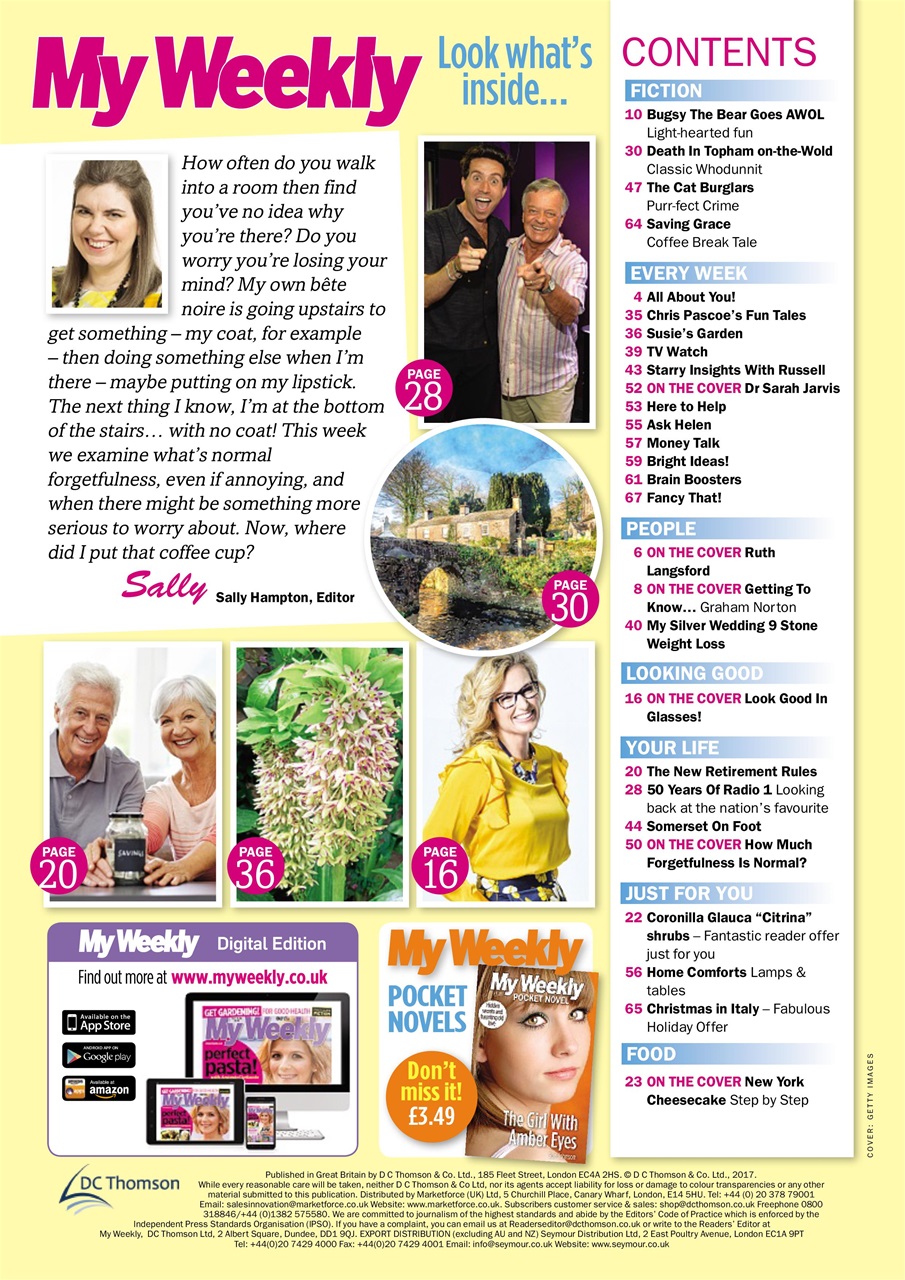 My Weekly Preview Pages