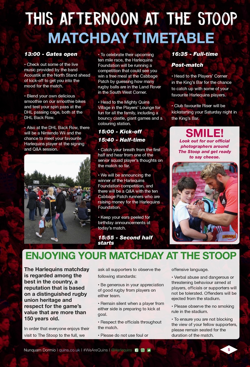 Harlequins Preview Pages