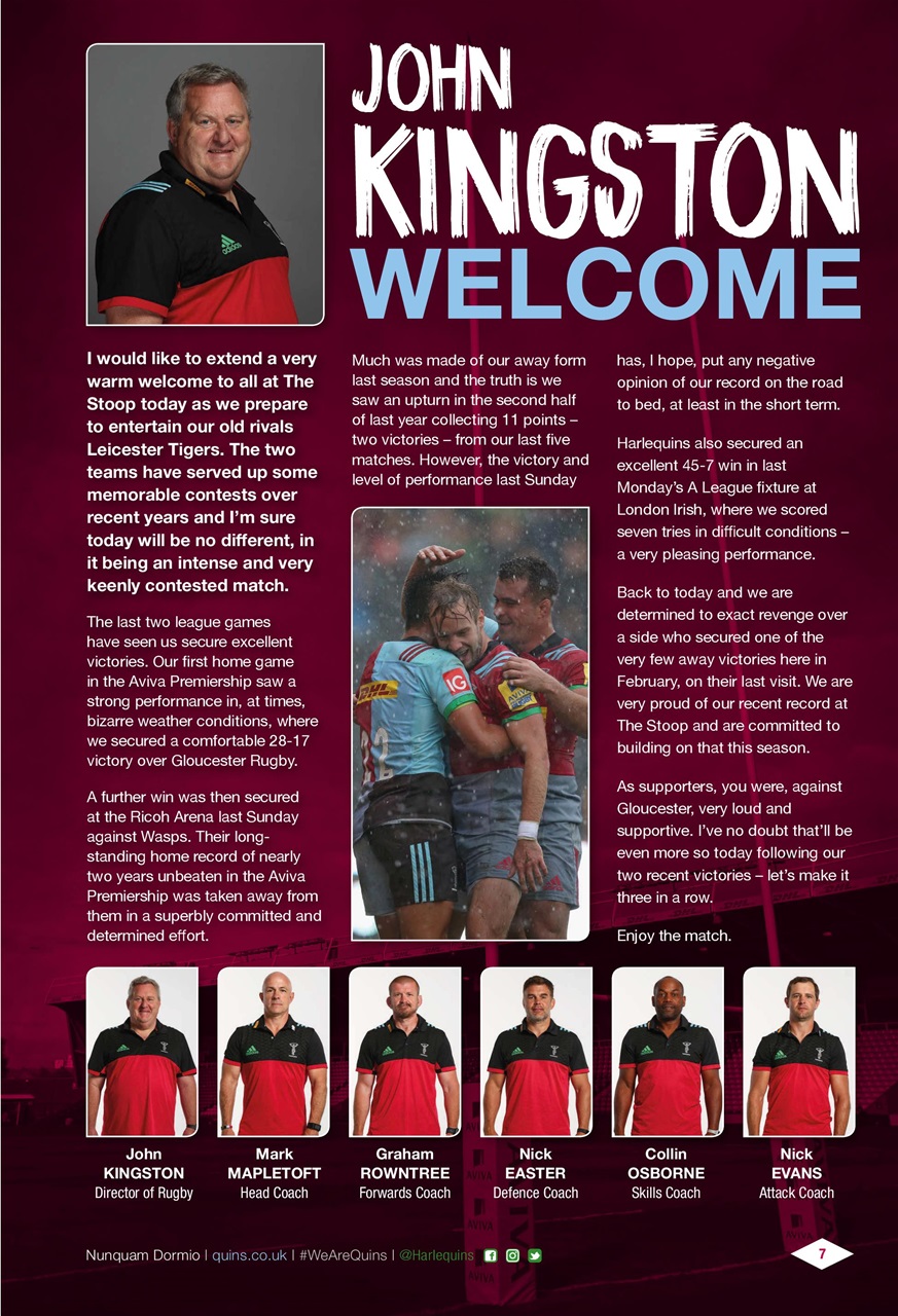 Harlequins Preview Pages