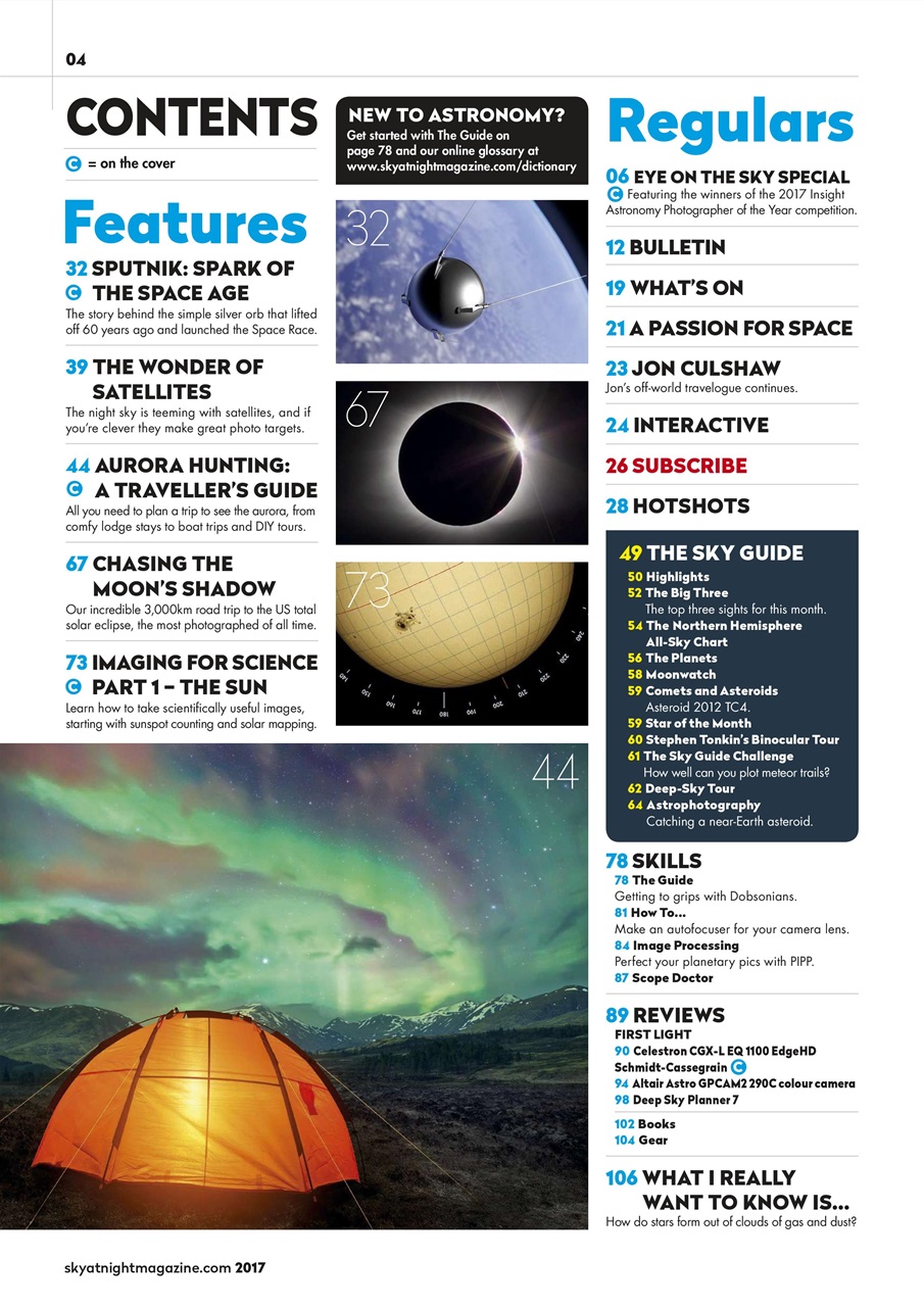 BBC Sky at Night Magazine Preview Pages