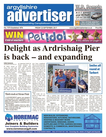 Argyllshire Advertiser issue 22/09/2017
