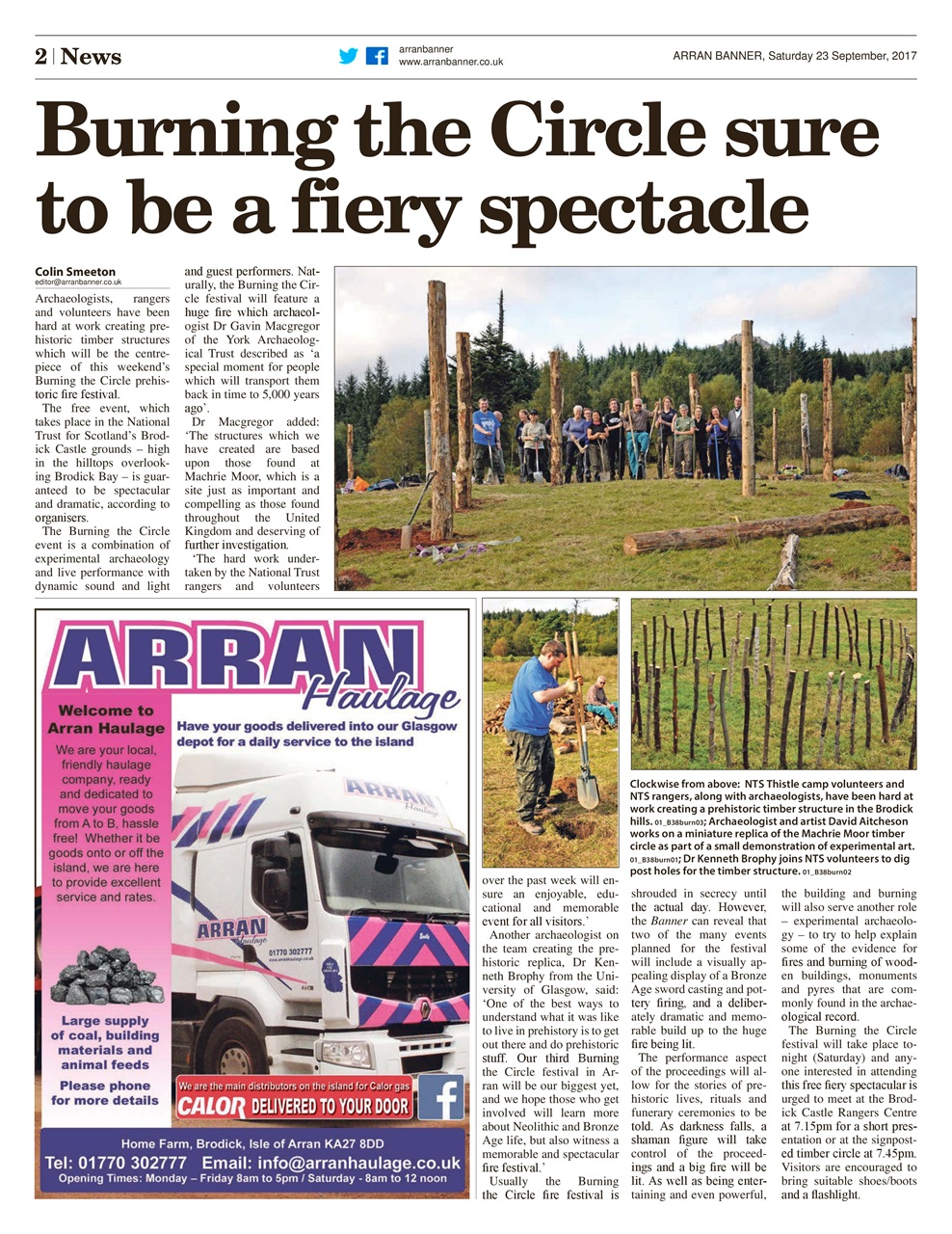 Arran Banner Preview Pages