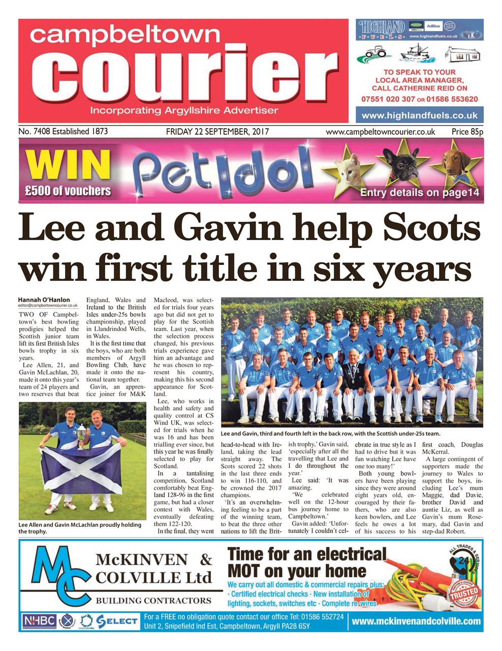 Campbeltown Courier Preview Pages