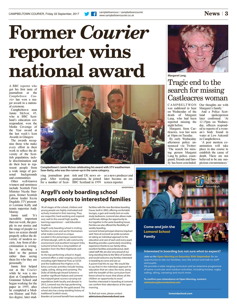 Campbeltown Courier Preview Pages