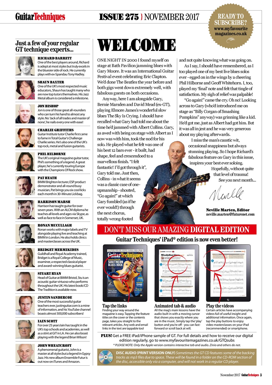 Guitar Techniques Preview Pages