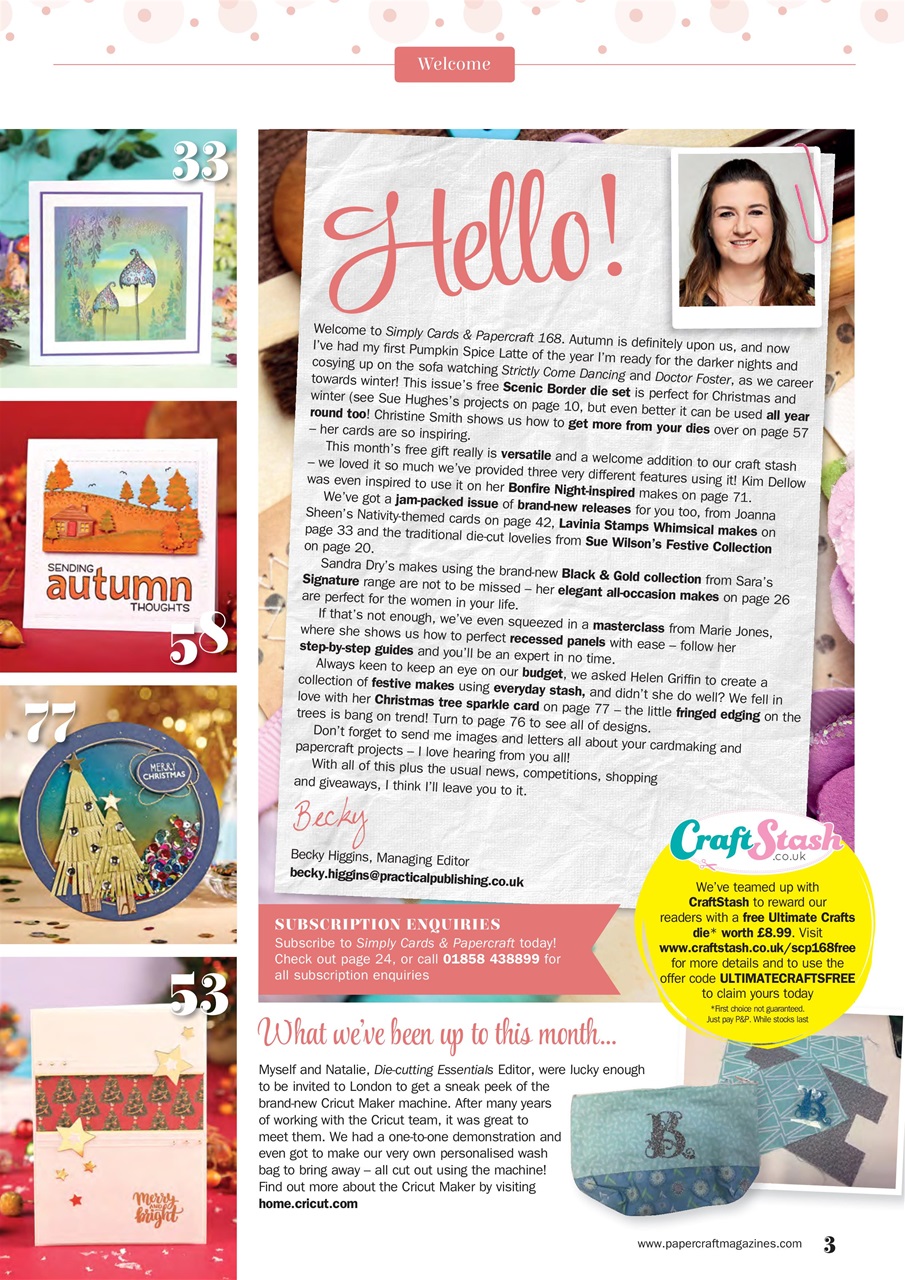 Simply Cards & Papercraft Preview Pages