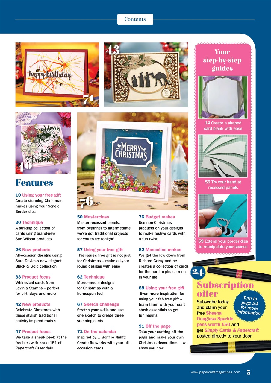 Simply Cards & Papercraft Preview Pages