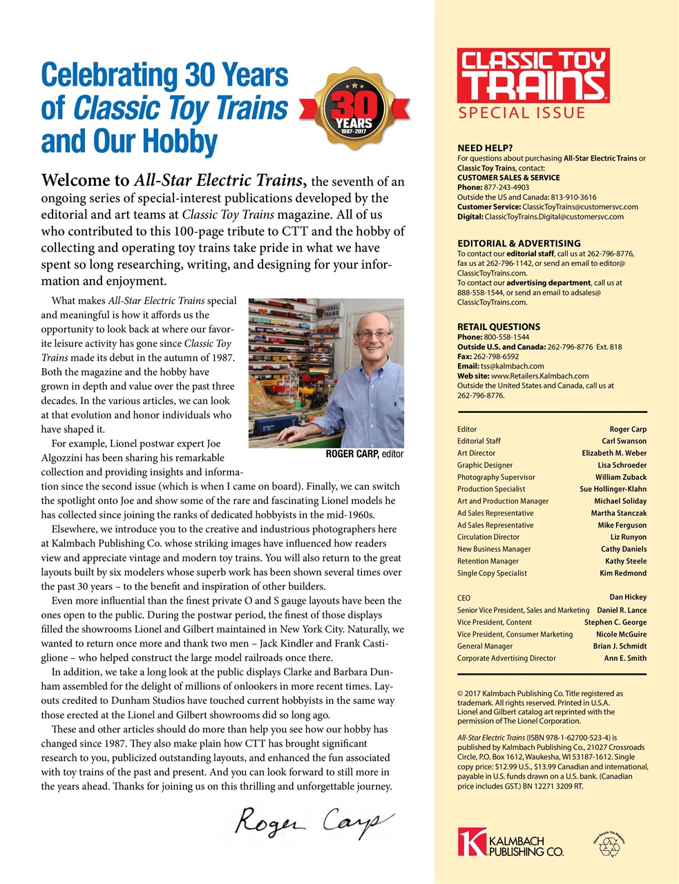 Classic Toy Trains Preview Pages