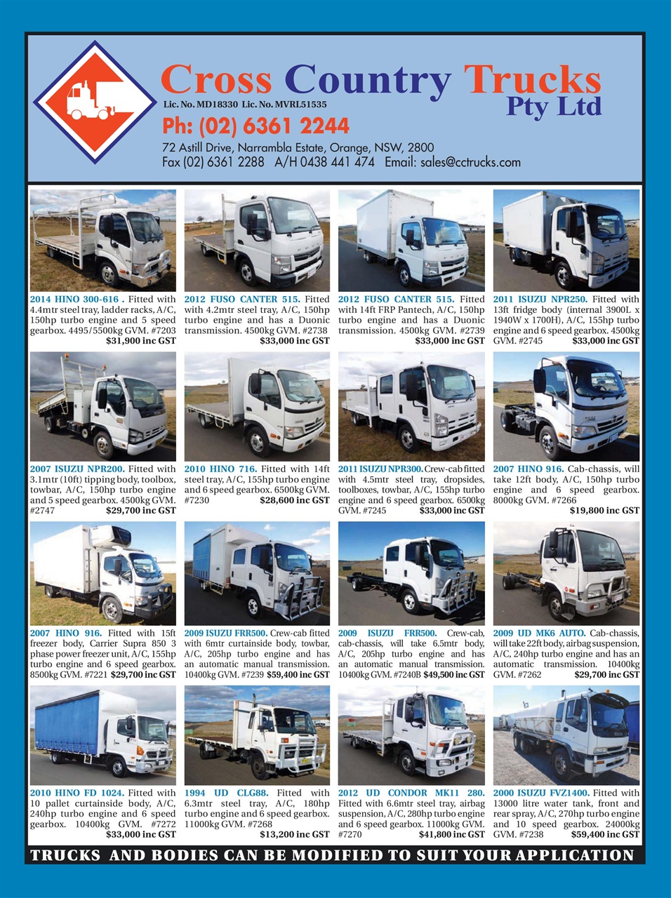 JUST TRUCKS Preview Pages