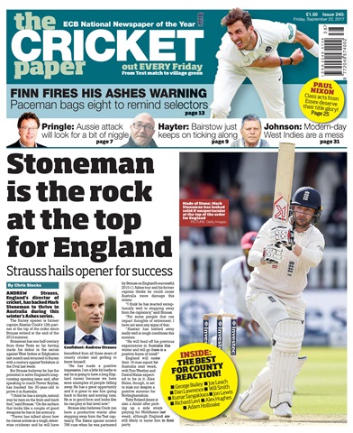 The Cricket Paper issue 22nd September 2017