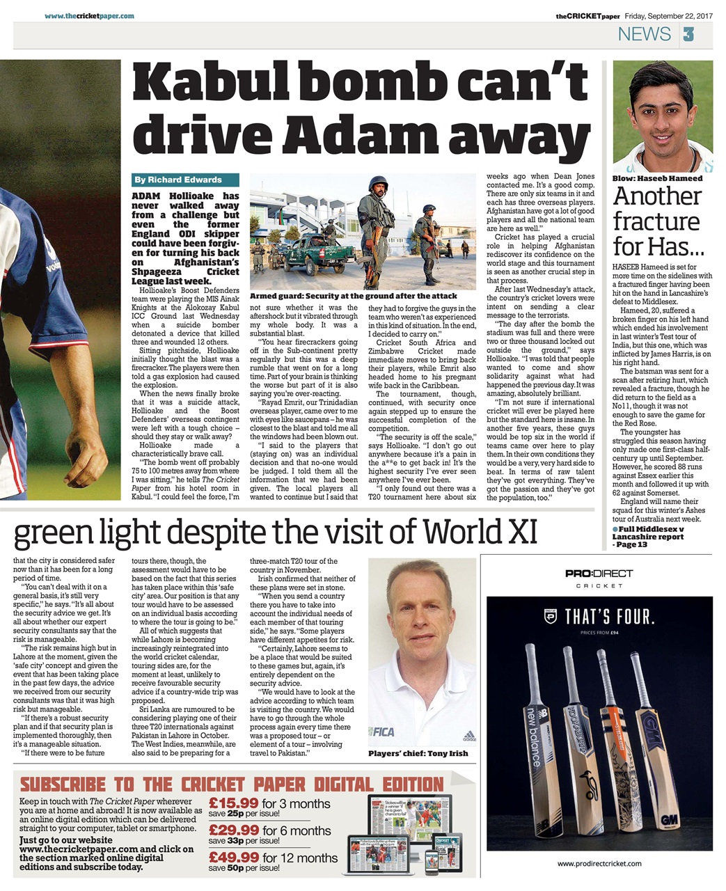 The Cricket Paper Preview Pages