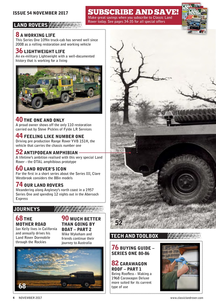 Classic Land Rover Magazine Preview Pages