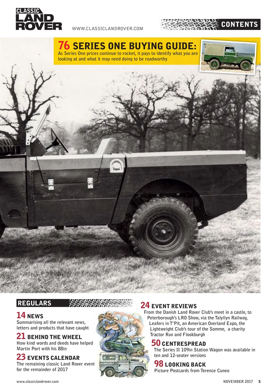 Classic Land Rover Magazine Preview Pages