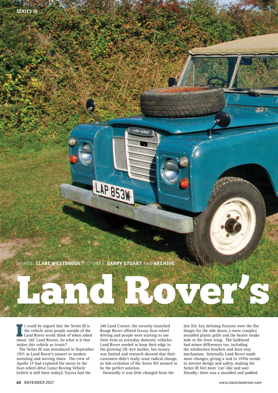 Classic Land Rover Magazine Preview Pages