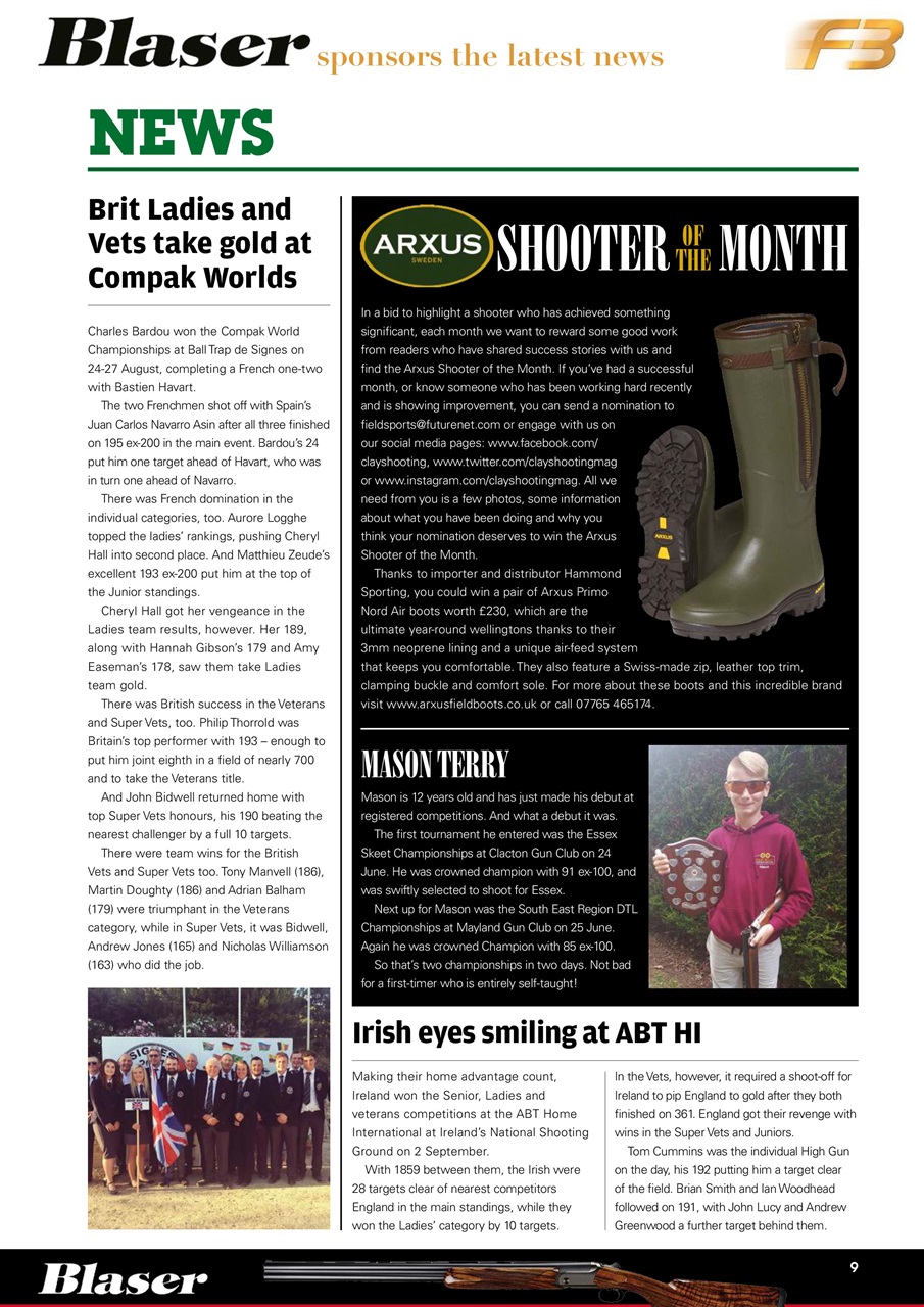 Clay Shooting Preview Pages